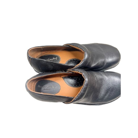 Brown's Landing Women's‎ Leather Slip-On Nursing Clogs Black Size 9 - Picture 6 of 7
